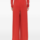 Pantaloni con pieghe bermuda in rosso Maxmara - donna 