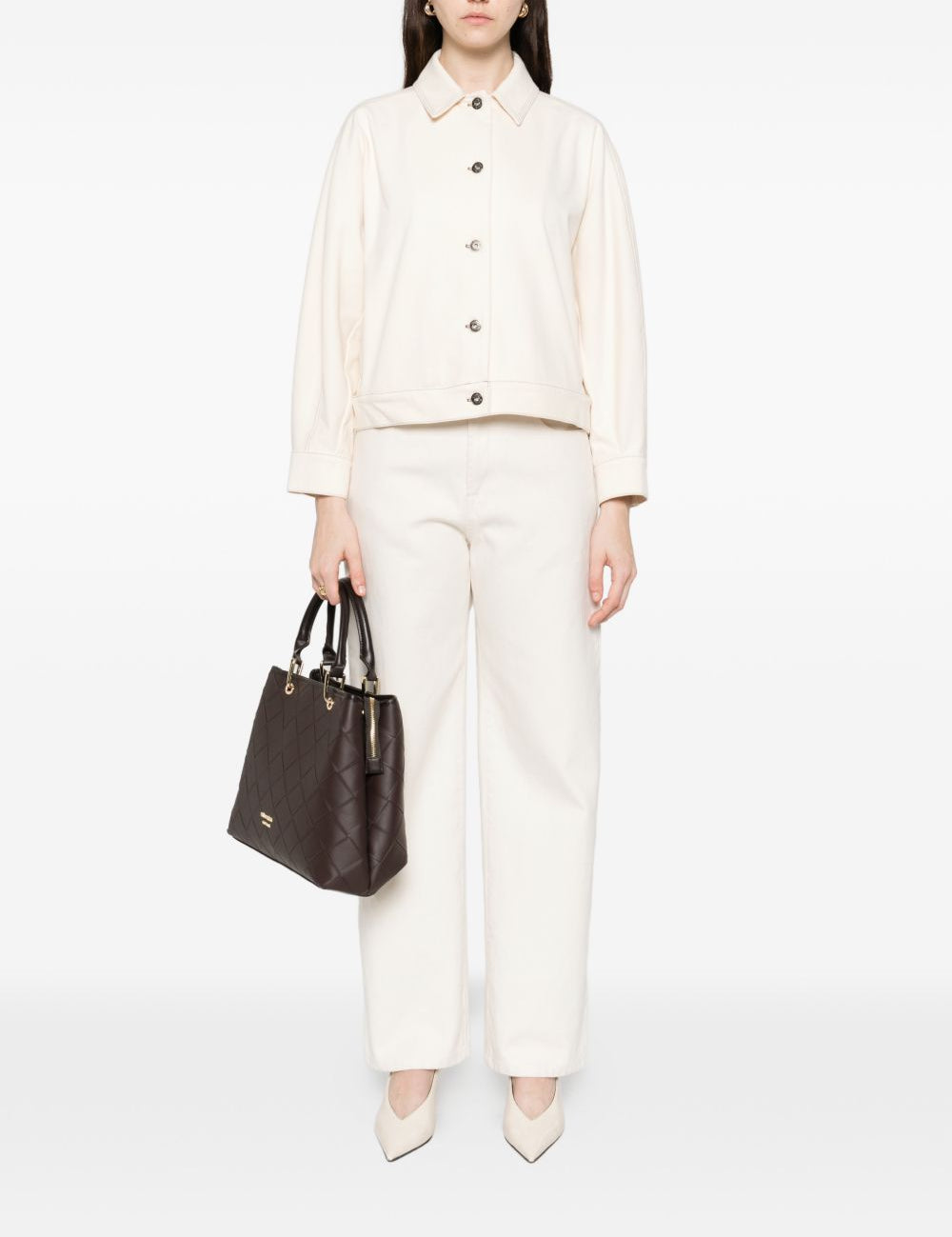Giacca in jersey effetto denim nettare in avorio Maxmara - donna 