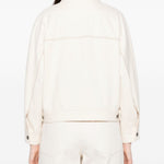Giacca in jersey effetto denim nettare in avorio Maxmara - donna 