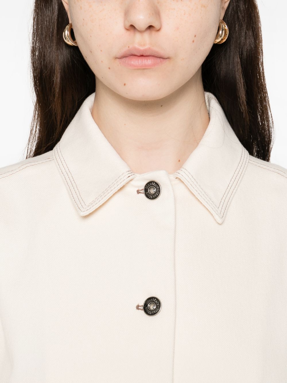 Giacca in jersey effetto denim nettare in avorio Maxmara - donna 