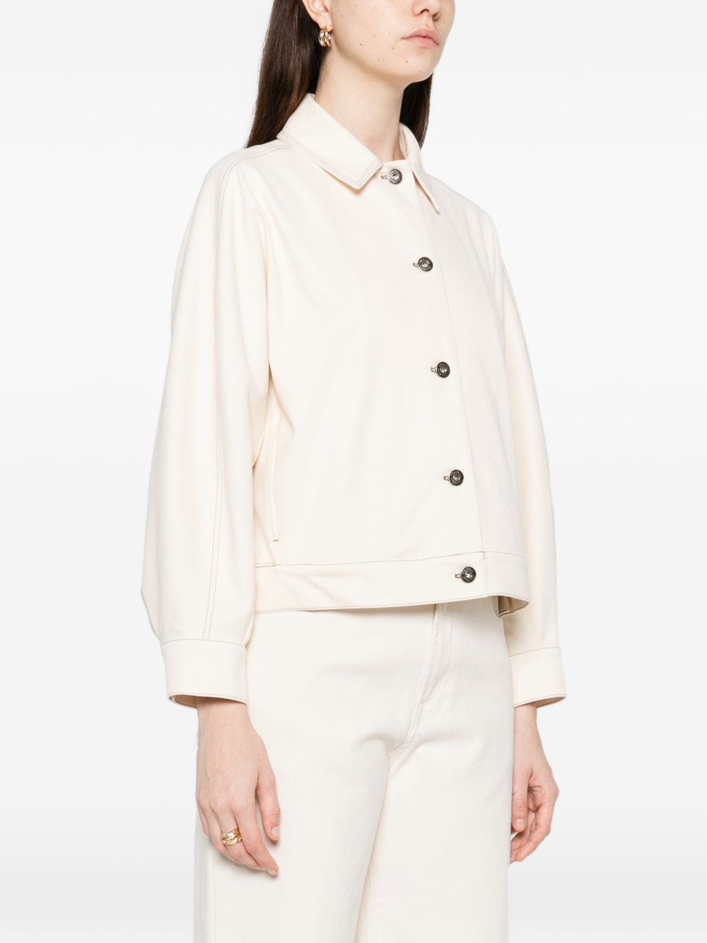 Giacca in jersey effetto denim nettare in avorio Maxmara - donna 