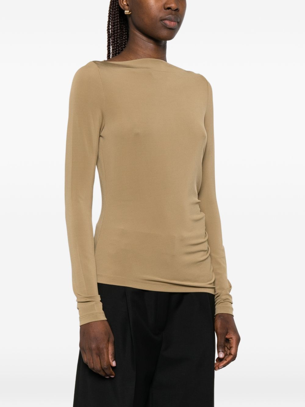 t-shirt arricciato gomma in beige Maxmara - donna 