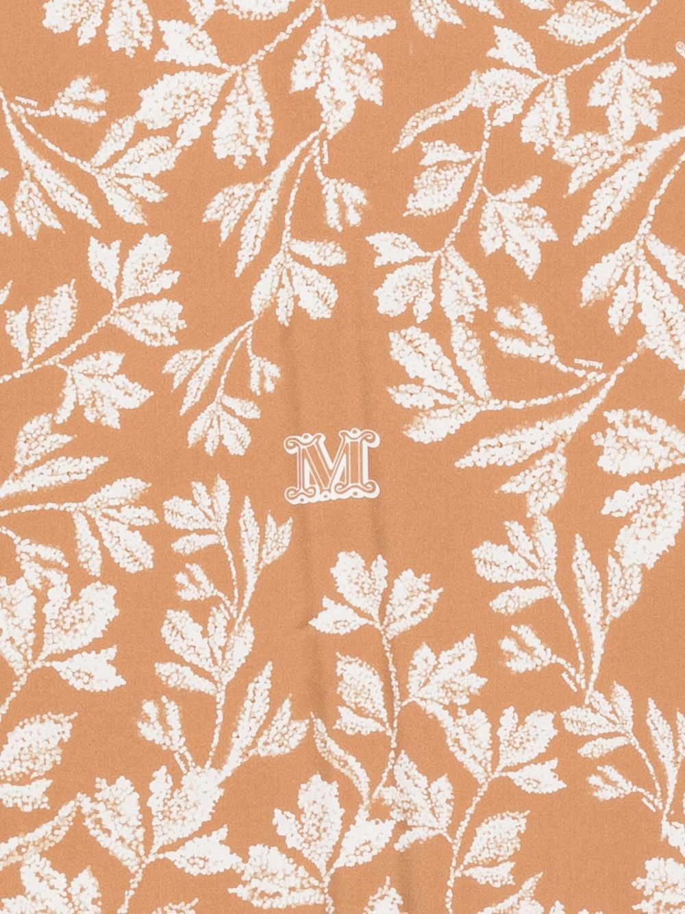 Sciarpa con stampa floreale in marrone Maxmara - donna 