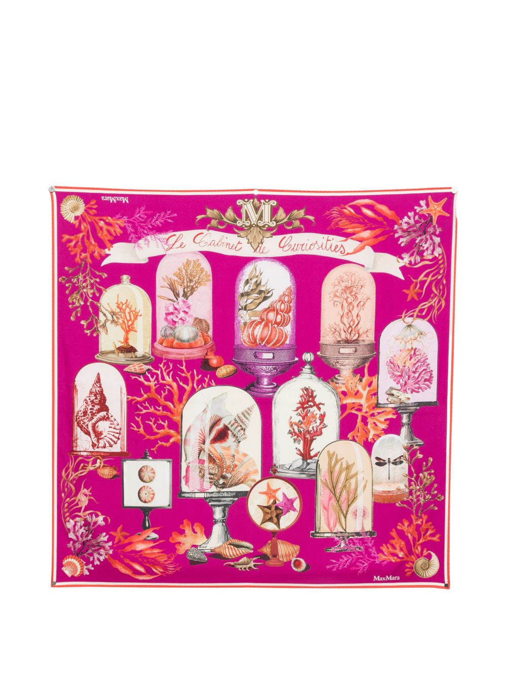 Sciarpa con stampa grafica in rosa Maxmara - donna 