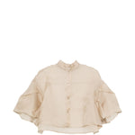 Blusa a strati con volant donna in nero Maxmara - donna 