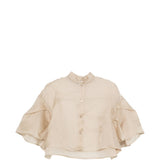 Blusa a strati con volant donna in nero Maxmara - donna 