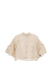 Blusa a strati con volant donna in nero Maxmara - donna