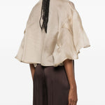 Blusa a strati con volant donna in nero Maxmara - donna 