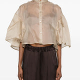 Blusa a strati con volant donna in nero Maxmara - donna 