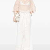 Blusa con ruches in beige Maxmara - donna 