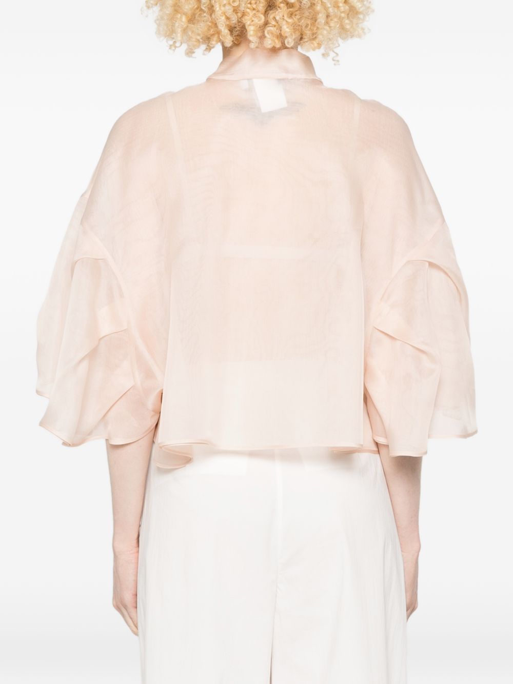 Blusa con ruches in beige Maxmara - donna 