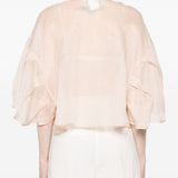 Blusa con ruches in beige Maxmara - donna 