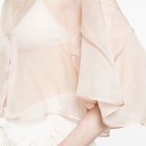 Blusa con ruches in beige Maxmara - donna 