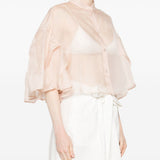 Blusa con ruches in beige Maxmara - donna 