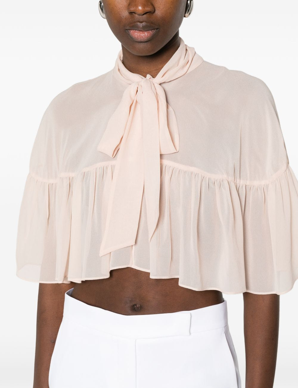 Blusa con fiocco in rosa chiaro Max Mara - donna 