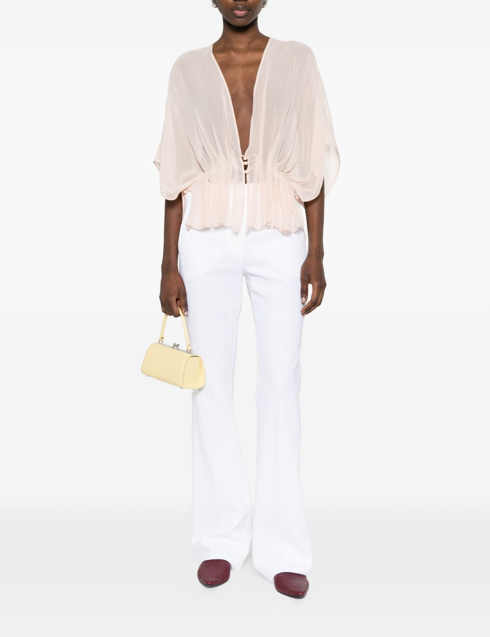 Top con ruches in rosa chiaro Max Mara - donna 