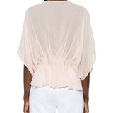 Top con ruches in rosa chiaro Max Mara - donna 