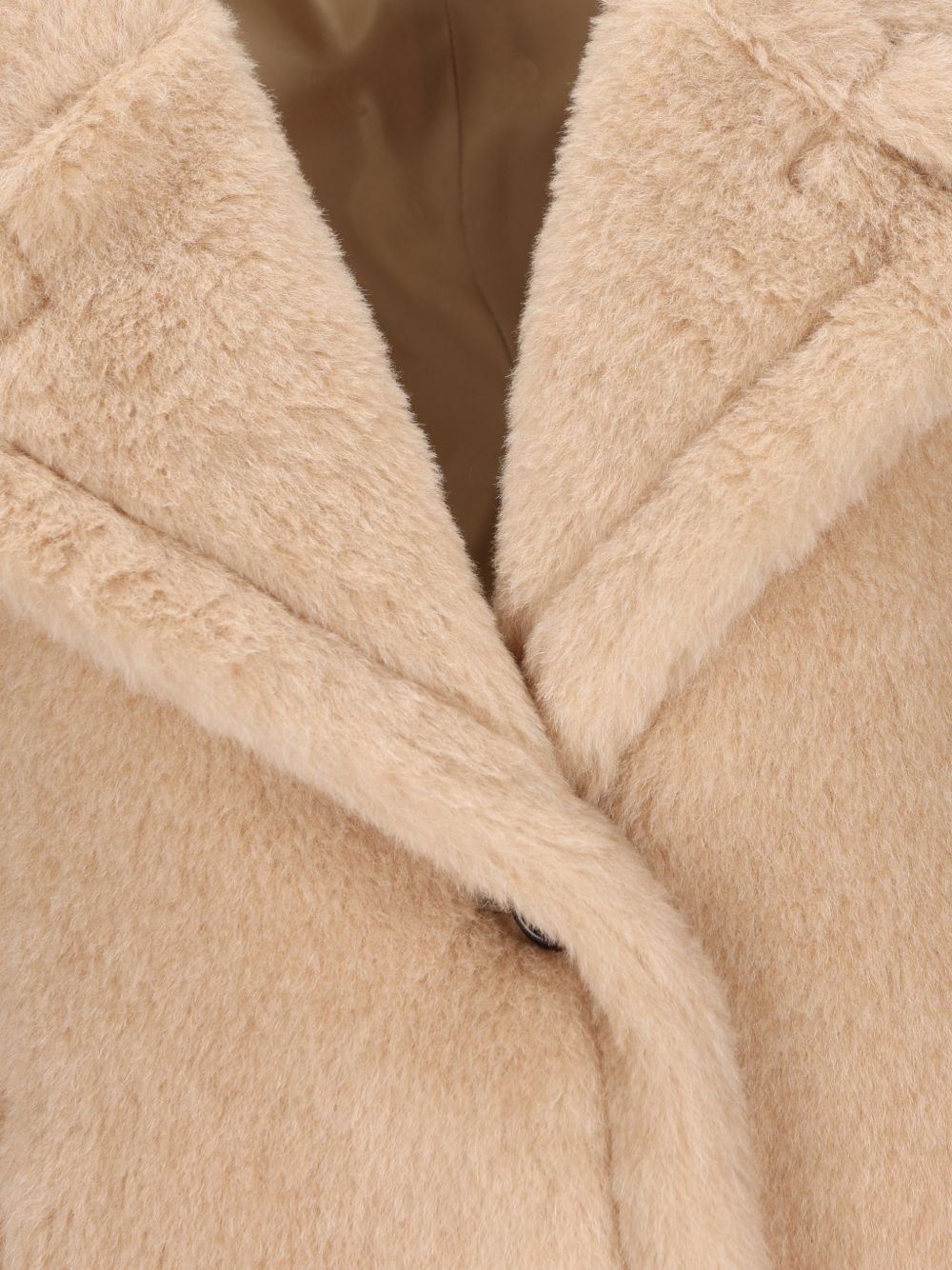 Giacca in Teddy di alpaca e cachemire corvino in beige Maxmara - donna 