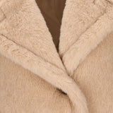 Giacca in Teddy di alpaca e cachemire corvino in beige Maxmara - donna 