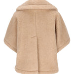 Giacca in Teddy di alpaca e cachemire corvino in beige Maxmara - donna 