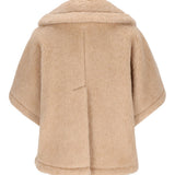 Giacca in Teddy di alpaca e cachemire corvino in beige Maxmara - donna 