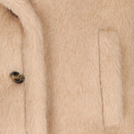 Giacca in Teddy di alpaca e cachemire corvino in beige Maxmara - donna 