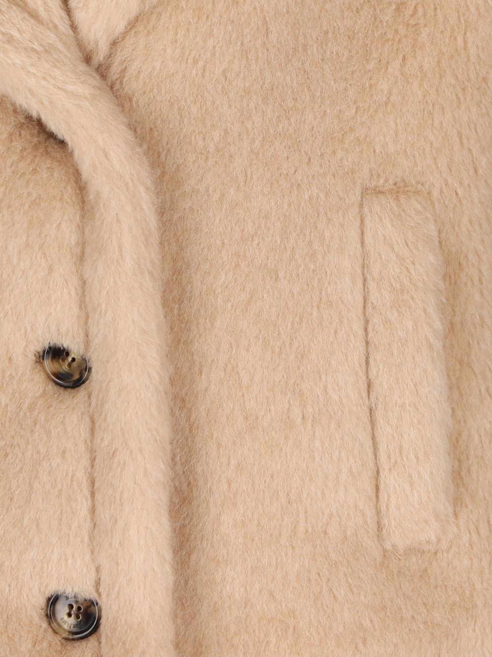 Giacca in Teddy di alpaca e cachemire corvino in beige Maxmara - donna 