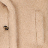 Giacca in Teddy di alpaca e cachemire corvino in beige Maxmara - donna 