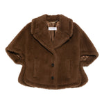 Mantella corvino in marrone max mara - donna 
