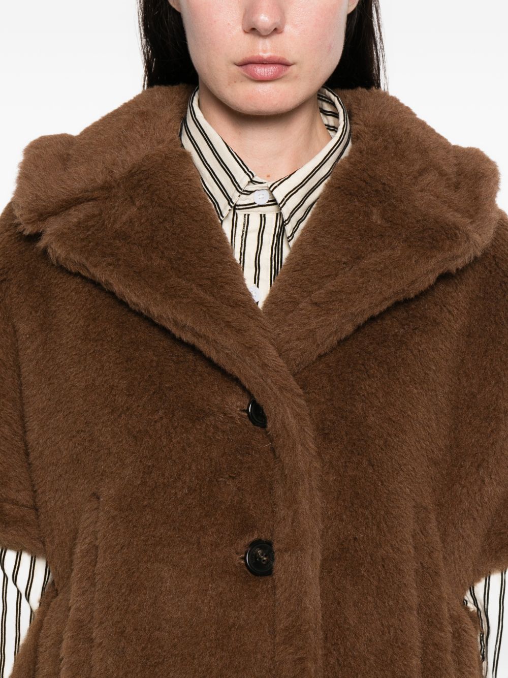 Mantella corvino in marrone max mara - donna 