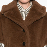 Mantella corvino in marrone max mara - donna 