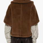 Mantella corvino in marrone max mara - donna 