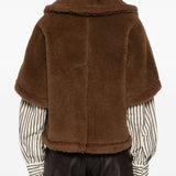 Mantella corvino in marrone max mara - donna 