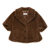 Mantella corvino in marrone max mara - donna 