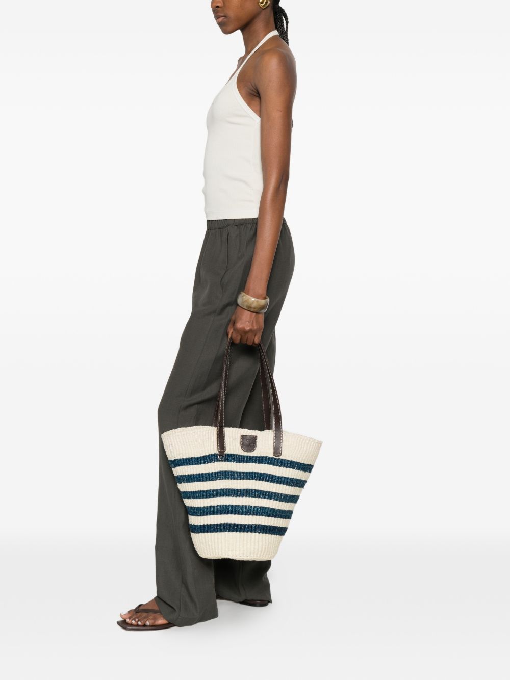 Borsa da spiaggia a secchiello Genna multicolor MAXMARA - donna 