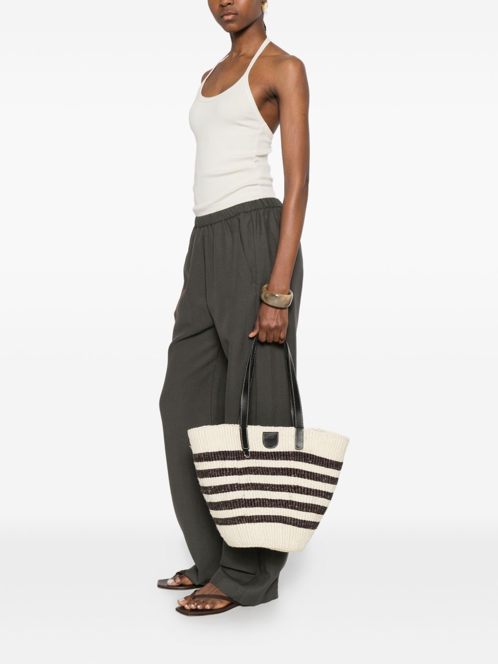 Borsa da spiaggia a secchiello Genna multicolor MAXMARA - donna 