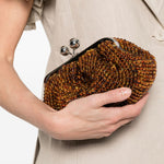 Borsa clutch eschimo in marrone Max Mara Weekend - donna 