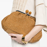 Clutch pasticcino fortuna in marrone Max Mara Weekend - donna 