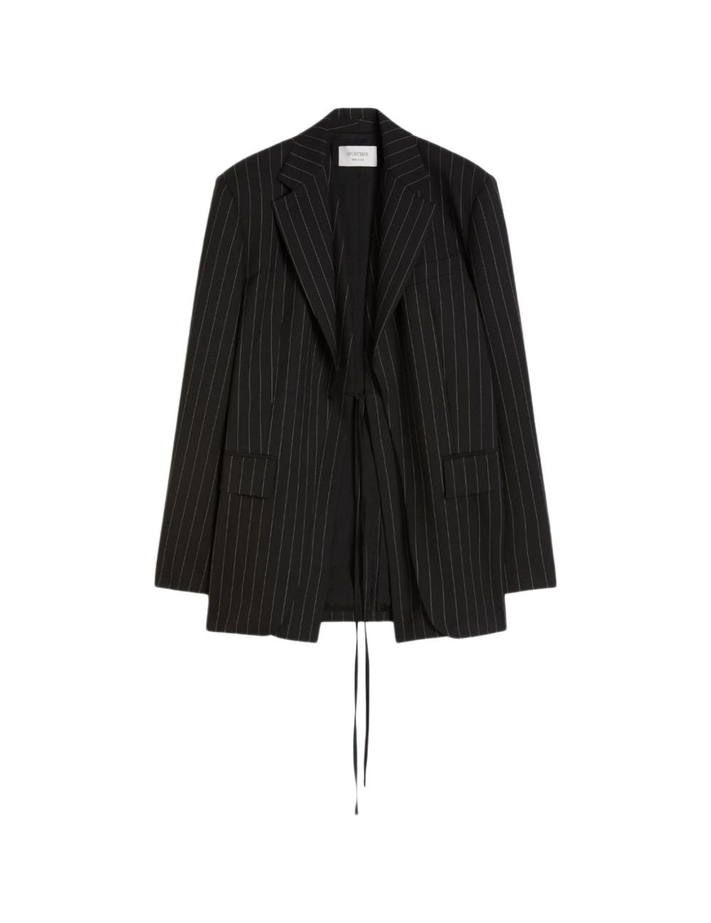 Giacca a righe divina in nero Maxmara sportmax - donna 