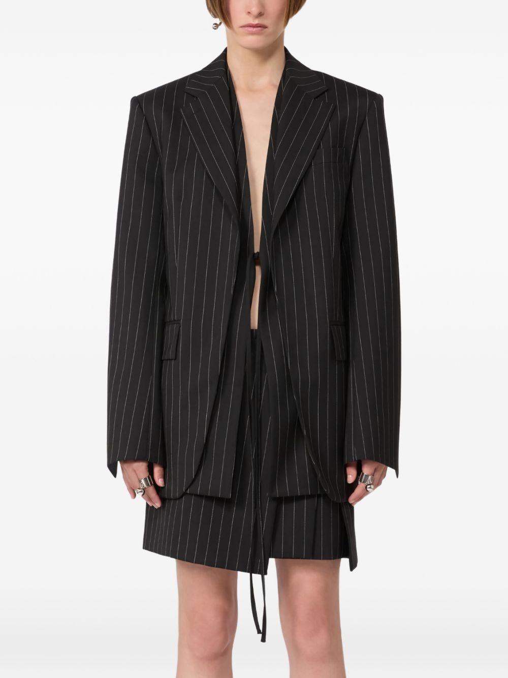 Giacca a righe divina in nero Maxmara sportmax - donna 