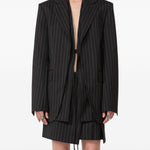 Giacca a righe divina in nero Maxmara sportmax - donna 