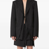 Giacca a righe divina in nero Maxmara sportmax - donna 