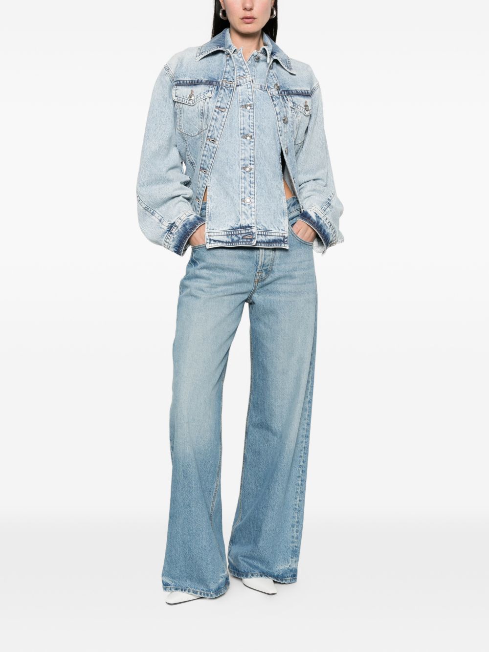 Giacca denim cloro in azzurro Max Mara Sportmax- donna 