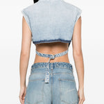 Giacca denim cloro in azzurro Max Mara Sportmax- donna 