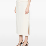 Gonna midi Fronda in bianco Max Mara Sportmax- donna 