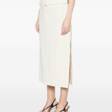Gonna midi Fronda in bianco Max Mara Sportmax- donna 