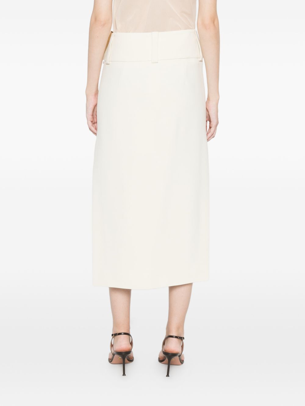 Gonna midi Fronda in bianco Max Mara Sportmax- donna 