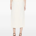 Gonna midi Fronda in bianco Max Mara Sportmax- donna 