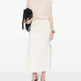 Gonna midi Fronda in bianco Max Mara Sportmax- donna 