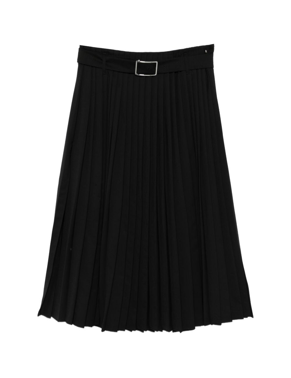 Gonna midi plissettata con cintura in nero Maxmara sportmax - donna 